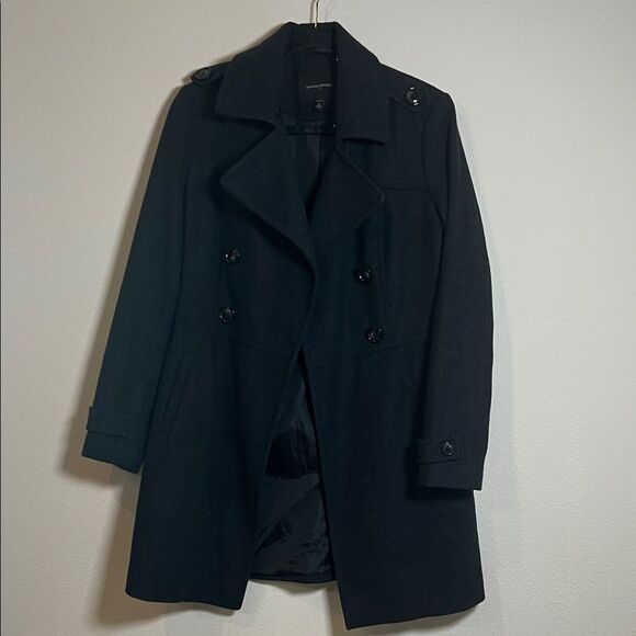 Banana Republic Wool Blend Trench Pea Coat Jacket - Picture 5 of 11
